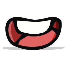cartoon happy mouth N4