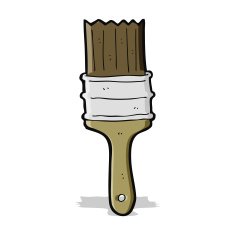 cartoon paint brush N35
