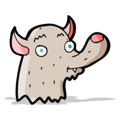 cartoon happy wolf N7