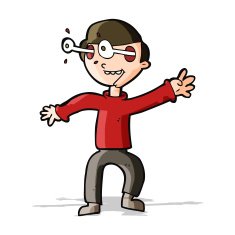 cartoon amazed boy N9
