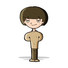 cartoon happy man N213