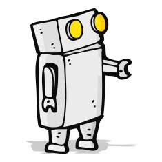 Cartoon Robot N164