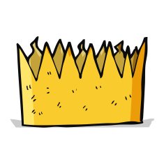 cartoon paper crown N10
