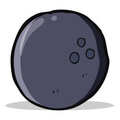cartoon bowling ball N3