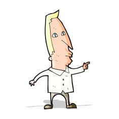 cartoon pointing man N53