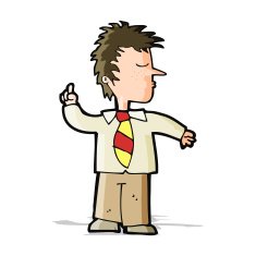 cartoon man making his point N5