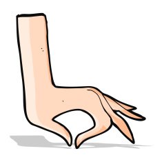 cartoon hand symbol N22
