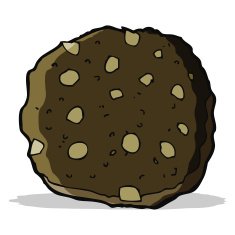 chocolate chip cookie cartoon N7