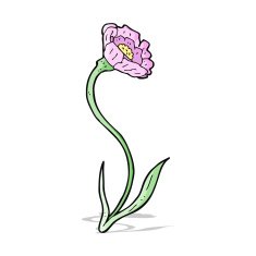 cartoon flower N243