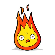 cartoon friendly fireball N6