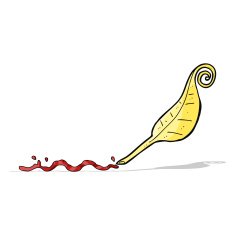 cartoon feather quill N5