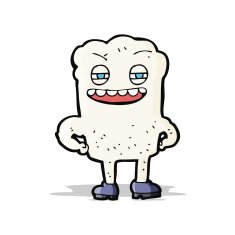 cartoon happy tooth N19