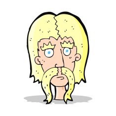 cartoon man with long mustache N6