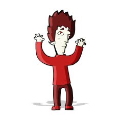 cartoon vampire giving up N5