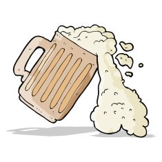 cartoon mug of beer N13