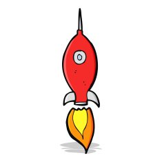 Cartoon Space Rocket N30