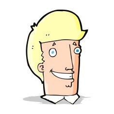 cartoon happy man N215