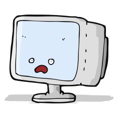 Cartoon Computer Screen N17