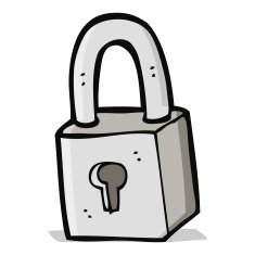 Cartoon Padlock N23