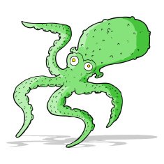 Cartoon Octopus N66