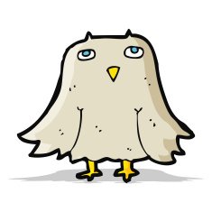 Cartoon Owl N103
