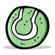 Cartoon Tennis Ball N19