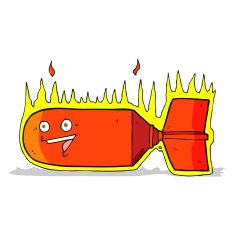 cartoon falling bomb N5