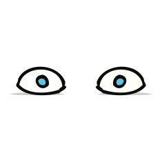 cartoon staring eyes N4