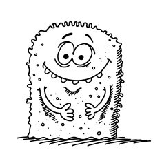 Happy Monster Clapping Hands