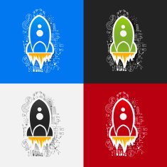 Drawing business formulas rocket N4