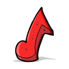 cartoon musical note N14