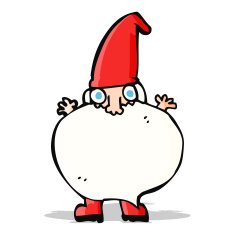 cartoon tiny santa N7