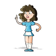 cartoon worried maid N5
