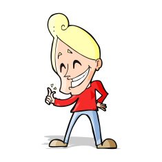 cartoon man snapping fingers N5
