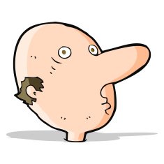 cartoon balding man N10