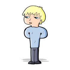 cartoon antisocial boy N4