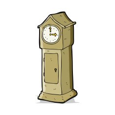 Cartoon Grandfather Clock N10