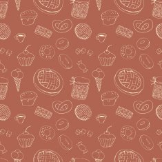 Seamless pattern with sweets N8