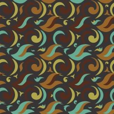 Seamless pattern with swirls N3