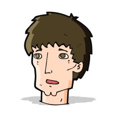 cartoon worried man N49