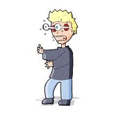 cartoon terrified boy N4