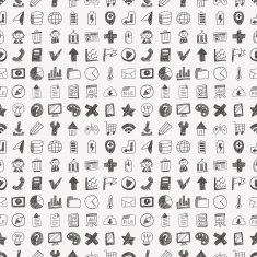 doodle web seamless background