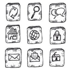 Doodle Web Icons Ui Set