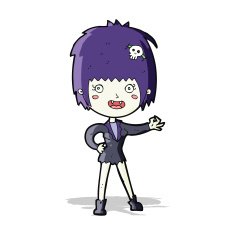 Cartoon Vampire Girl N108