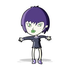 Cartoon Vampire Girl N109