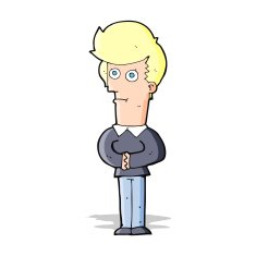 cartoon man staring N4