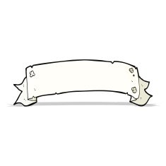 heraldry scroll banner cartoon N5