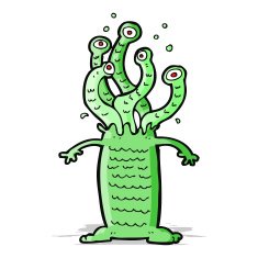 Cartoon monster N85