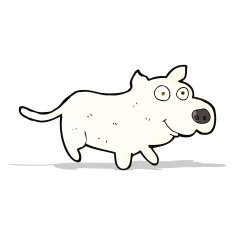 cartoon happy little dog N5