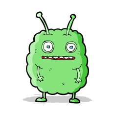 cartoon funny alien monster N3